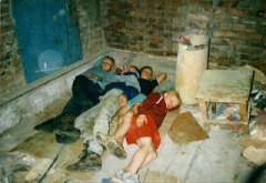 street children  where they sleep